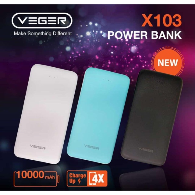 VEGER POWER BANK X103 REAL 10.500mah