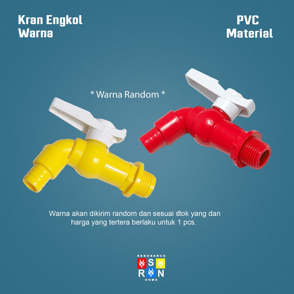 Kran AIr Taman PVC Engkol 1/2 Inch / Keran Kran Tembok Resonance Home