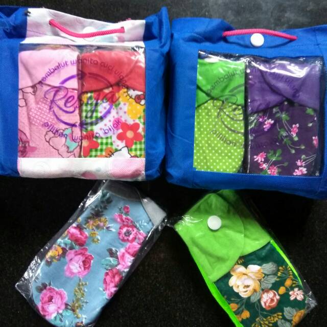 Pembalut kain cuci ulang RESYA,pembalut kain,pembalut sehat,pembalut motif cantik,