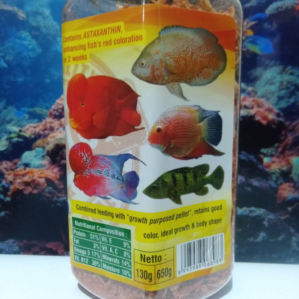 AKARI UDANG SUPER 130 GRAM FLOATING TYPE ASTAXANTHIN