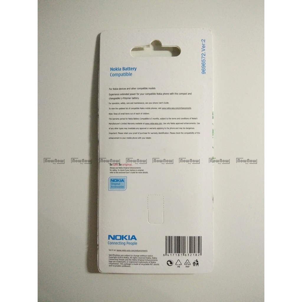 Baterai Nokia E5 E7 N8 N950 N97 mini BL-4D BL4D Original ORI OEM Batre Battery Batu Batrai