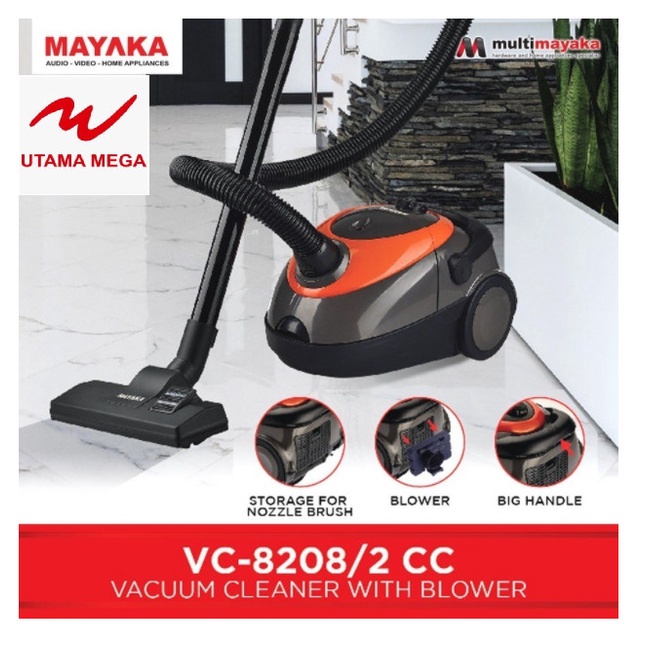 Vacuum Cleaner MAYAKA VC-8208/2 CC Vacuum Cleaner Dan Blower 2 in 1