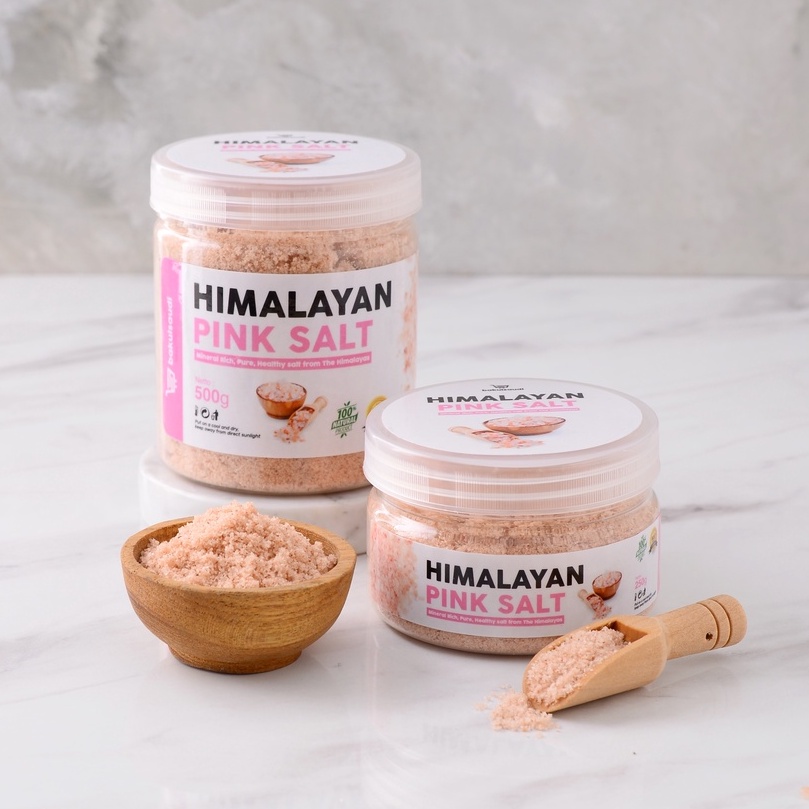 Garam Himalaya Premium Organic Original 100% Natural | Himsalt Organik Himalayan Pink Salt Pure Murni Sea Salt Rock Salt