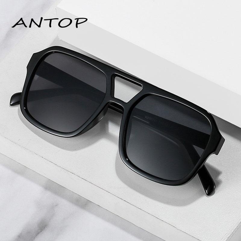 Kacamata Hitam Korea Kacamata Leopard Aviator Retro Klasik Frame Kotak Besar Anti Radiasi Uv Untuk Wanita Eyeglasses ANTOP