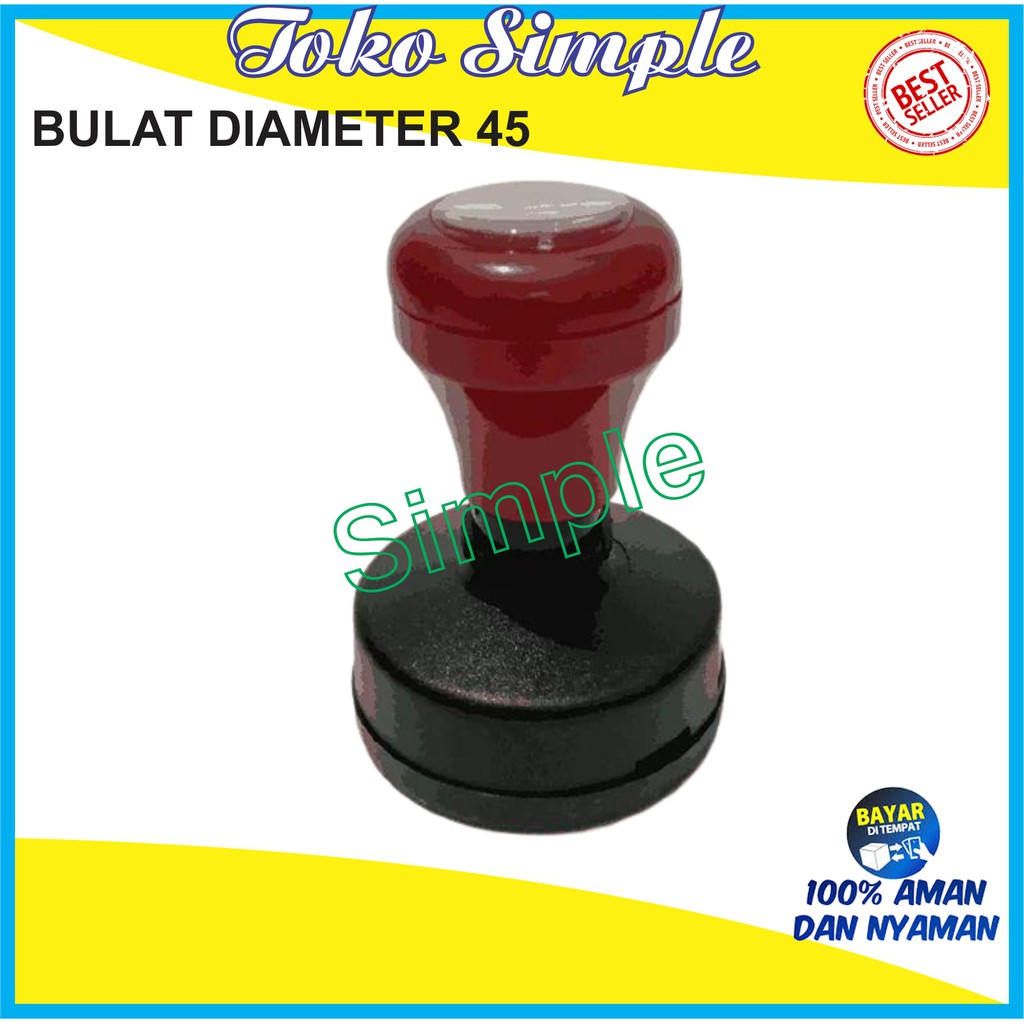 GAGANG STEMPEL FLASH BULAT DIAMETER 45 STEMPEL WARNA