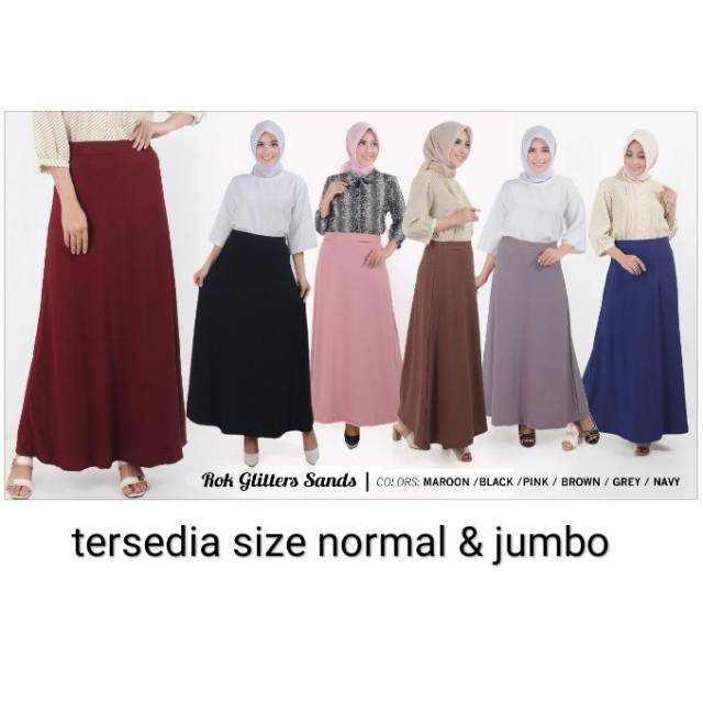 FIDELIS Rok  Tebal berat 400gr Glitter Moscrepe  Premium 