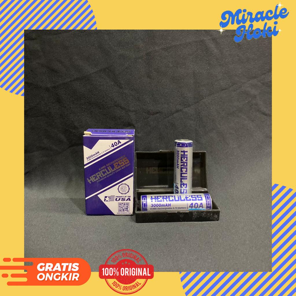 Baterai Hercules IMR 18650 3000mAh 40A Authentic