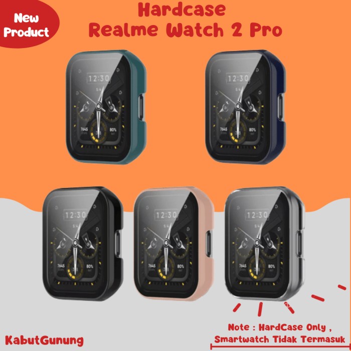 Protective Bumper Case Include Tempered Glass For Realme Watch 2 Pro