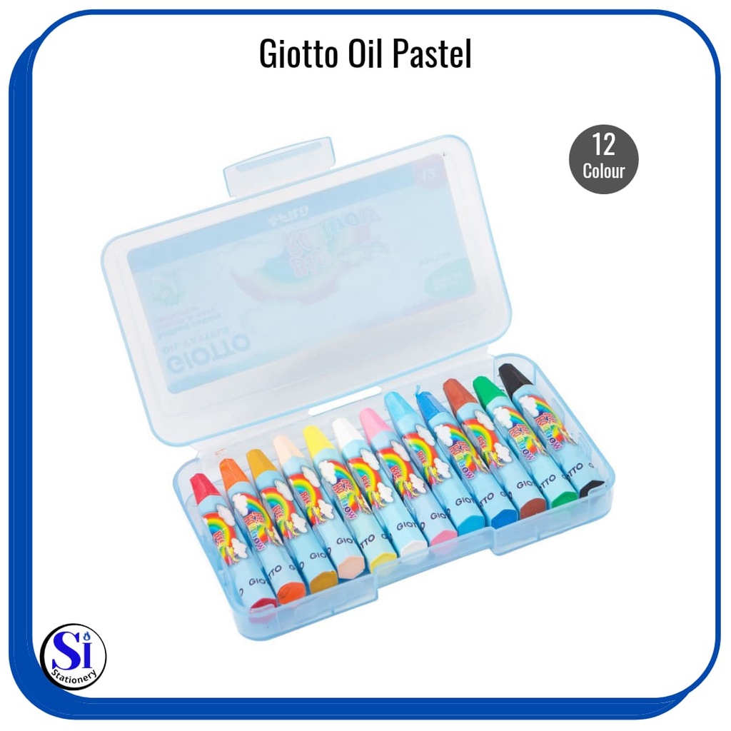 

Crayon Oil Pastel Giotto BIG RAINBOW 12 warna Briliant Colour 295100