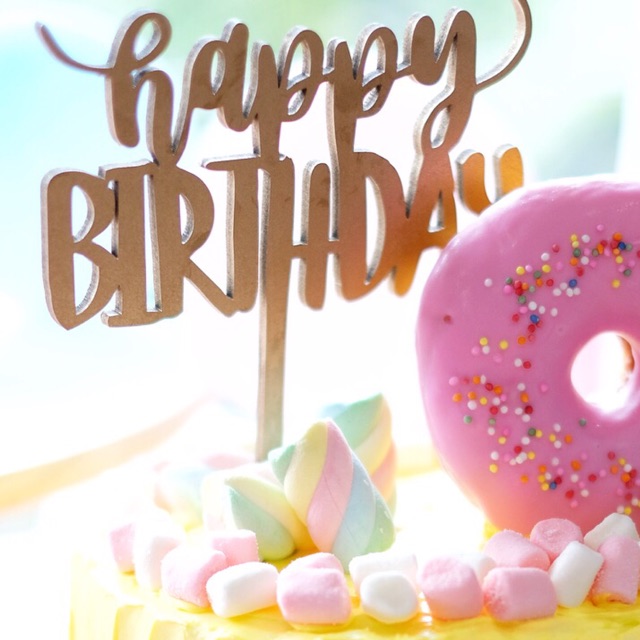 

Cake topper wooden 13*18cm
