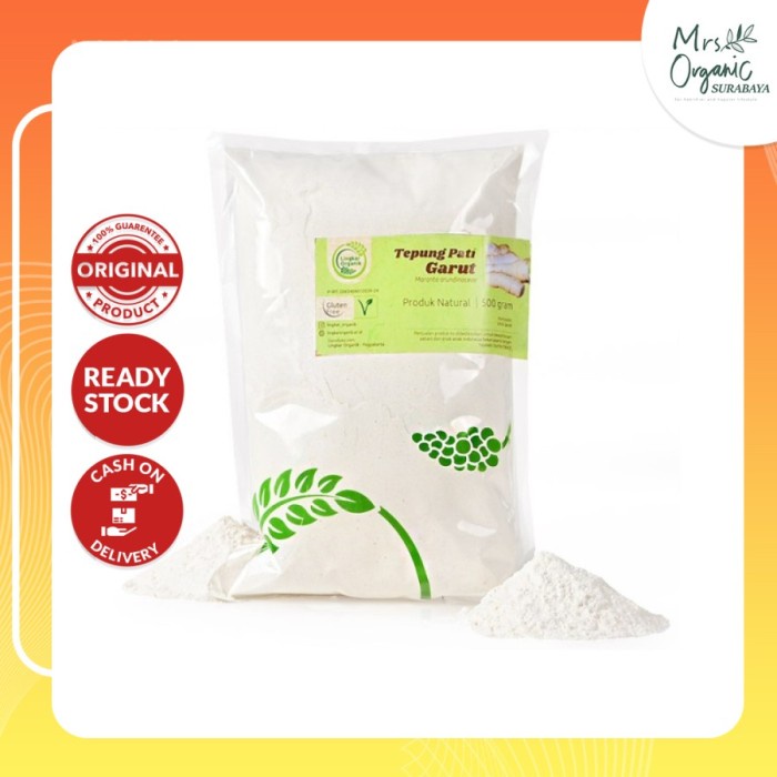 

PROMO [COD] Tepung Pati Garut Lingkar Organik 500 g