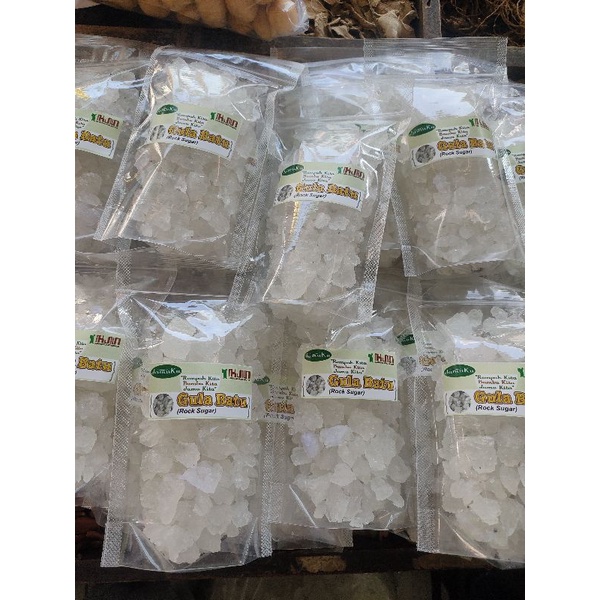 

Gula Batu Putih Kristal Small 250gr Kualitas Premium