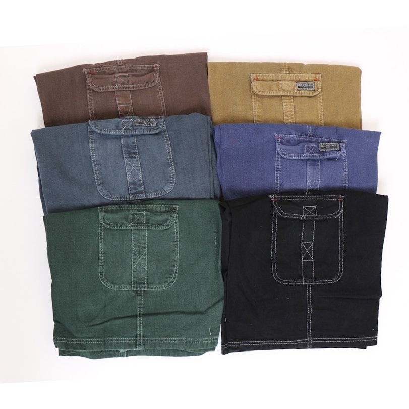 Celana Pendek Pria Cargo Denim 7/8 Borju Polos