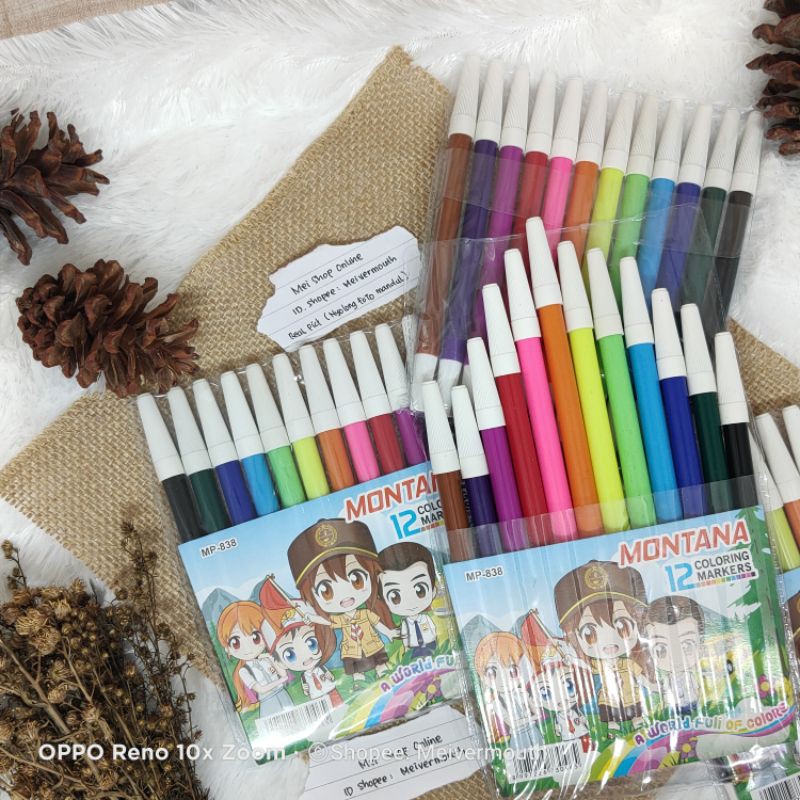 

Spidol 12 warna Ter Murah