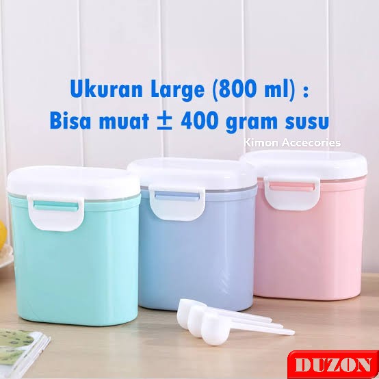 KOTAK SUSU BUBUK 800ML KSP81 TEMPAT PENYIMPANAN SUSU KOTAK TRAVEL ANAK