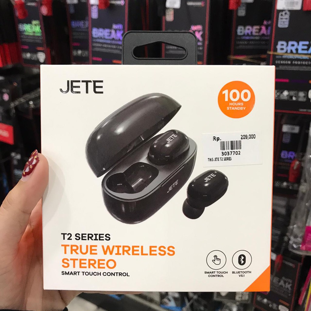 JETE Earphone Bluetooth Headset Bluetooth T2 True Wireless Earphones With Charging Case