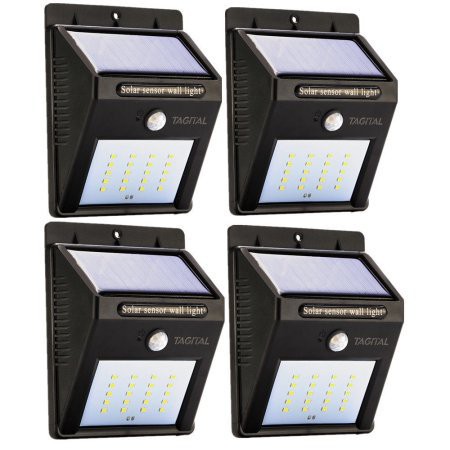 &lt;^ SJA ^&gt; Lampu 30LED Taman Tembok Dinding Solar Tembok