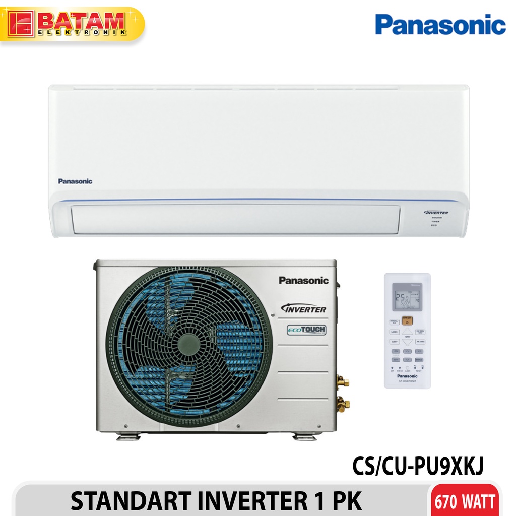 Jual AC PANASONIC 1 PK CS/CUPU9XKJ STANDART INVERTER