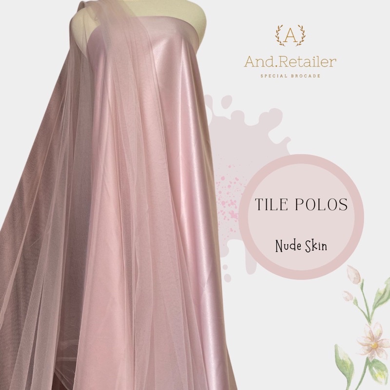 Kain Soft Tulle Tile Tille Polos Premium