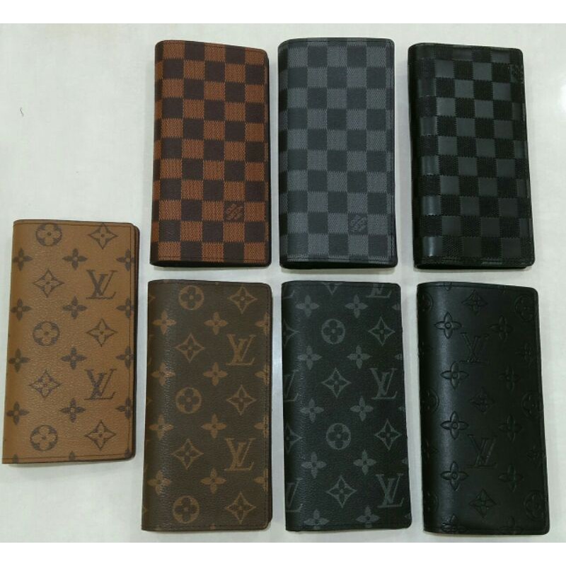 Dompet panjang lipat 2 motif bunga kotak