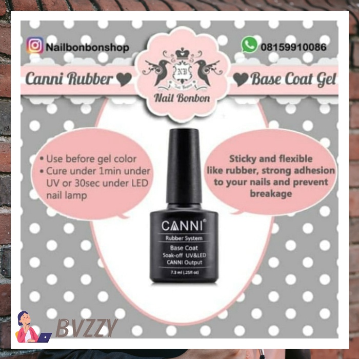 [BESTPRICE] CANNI RUBBER BASE COAT. KUTEK GEL CANNI RUBBER BASE COAT