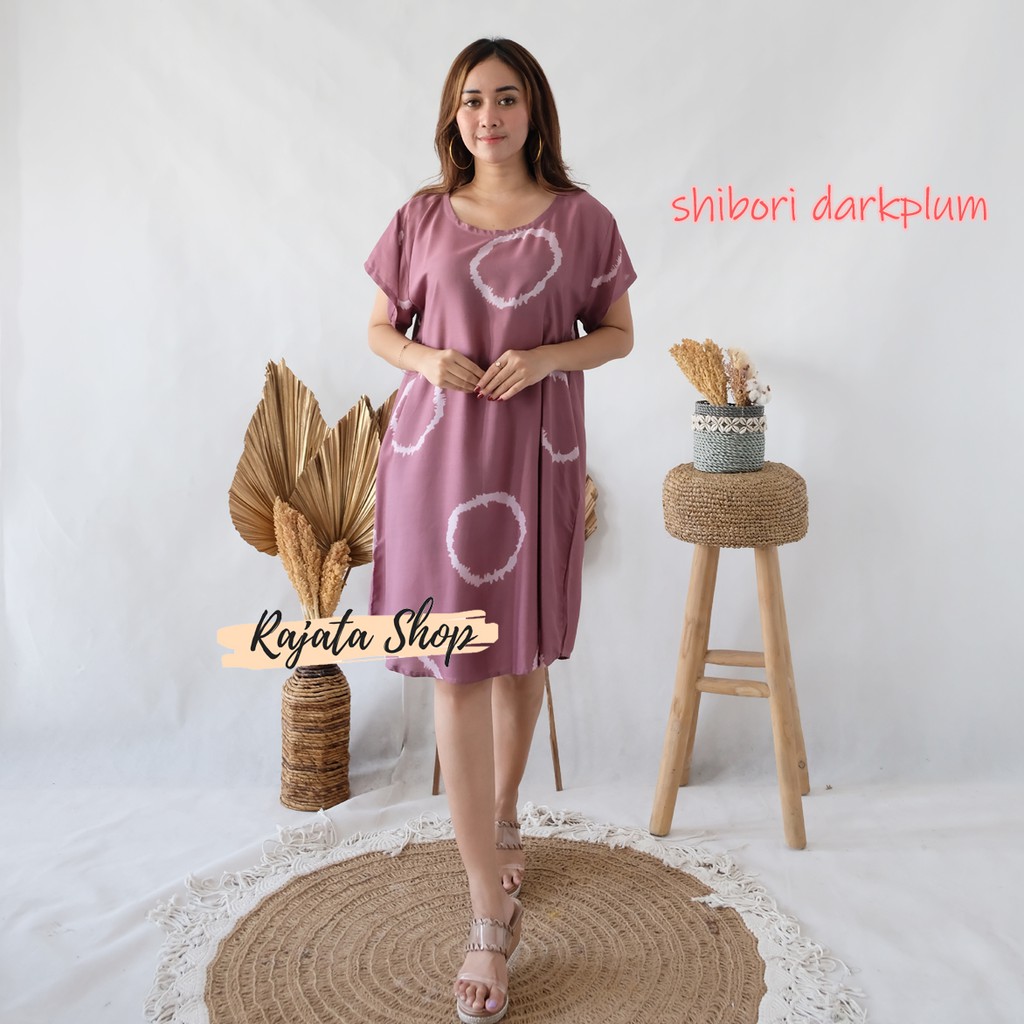 Daster Bali Dress Bali-DST SHIBORI DARKPLUM