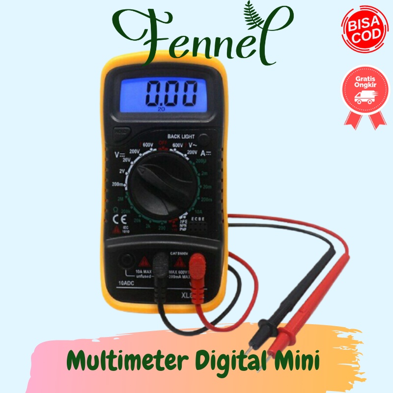 Alat Ukur listrik Multimeter Digital AC/DC Voltage Tester XL830L