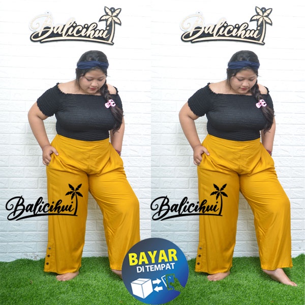 Balicihui Celana Panjang Wanita Celana Panjang Jumbo Big Size Plus Size Celana Jumbo Terbaru