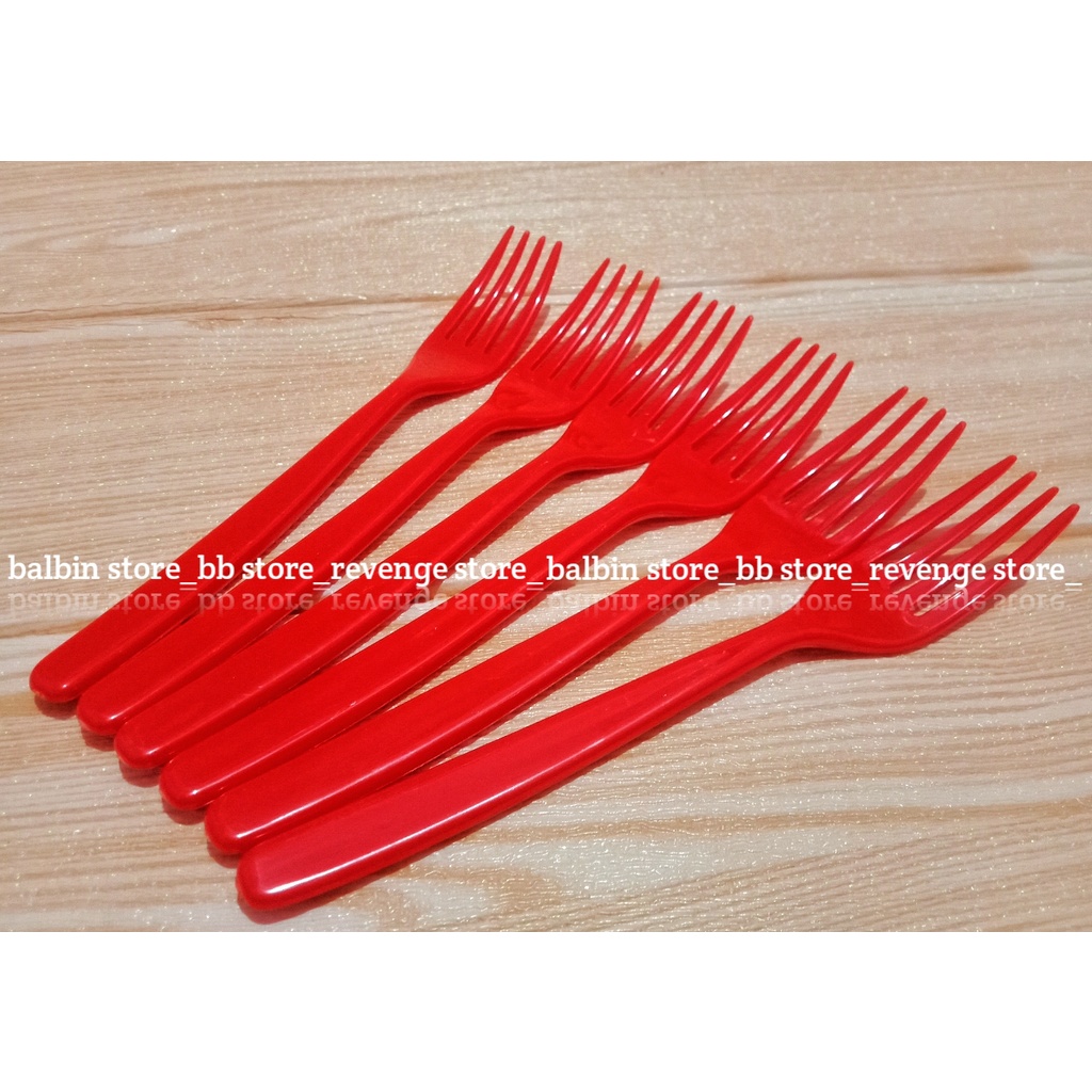 [balbin]6pcs garpu semi melamin-sendok garpu berkulitas