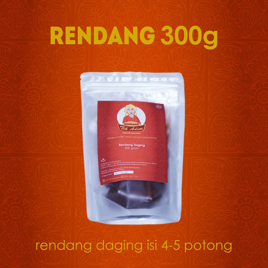 

Rendang Tek Adim 300 gram