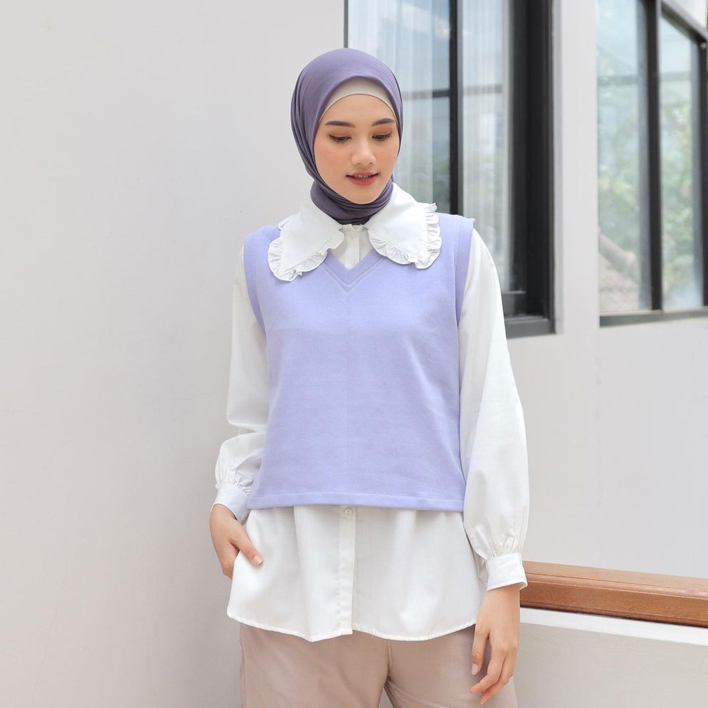 Terika Blouse 2in1 Atasan Baju Muslim Wanita Fashion Wanita Remaja Terlaris