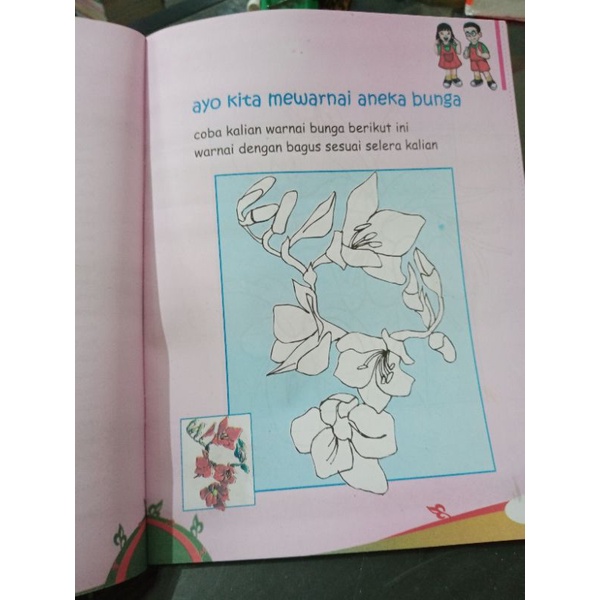 buku ayo kita mewarnai aneka bunga (19×28cm)