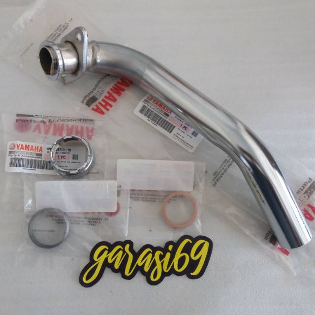 LEHER KNALPOT SET YAMAHA F1ZR FIZR ORIGINAL