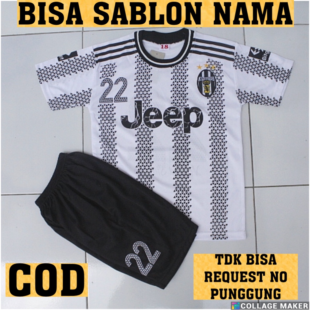 SETELAN BAJU BOLA ANAK JUVEINTUS PUTIH TERBARU USIA 0-12THN