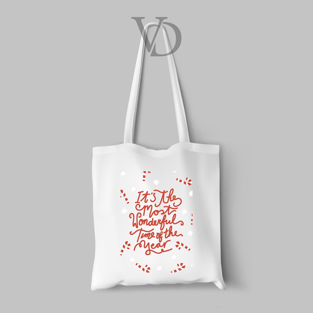 tote bag / tas natal / totebag kanvas / tas motif natal / CHRISTMAS EDITION1