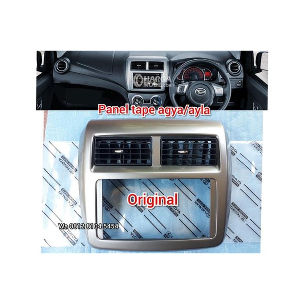 panel tape frame head unit dauble din double din agya ayla origin