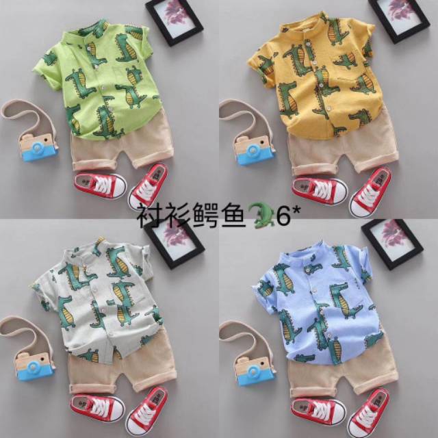 SETELAN KEMEJA ANAK LAKI LAKI IMPORT 0-4 TAHUN SUSPENDER FREE DASI MOTIF KOTAK / SETELAN KEMEJA SUSPENDER ANAK COWOK IMPORT 0-4 TAHUN