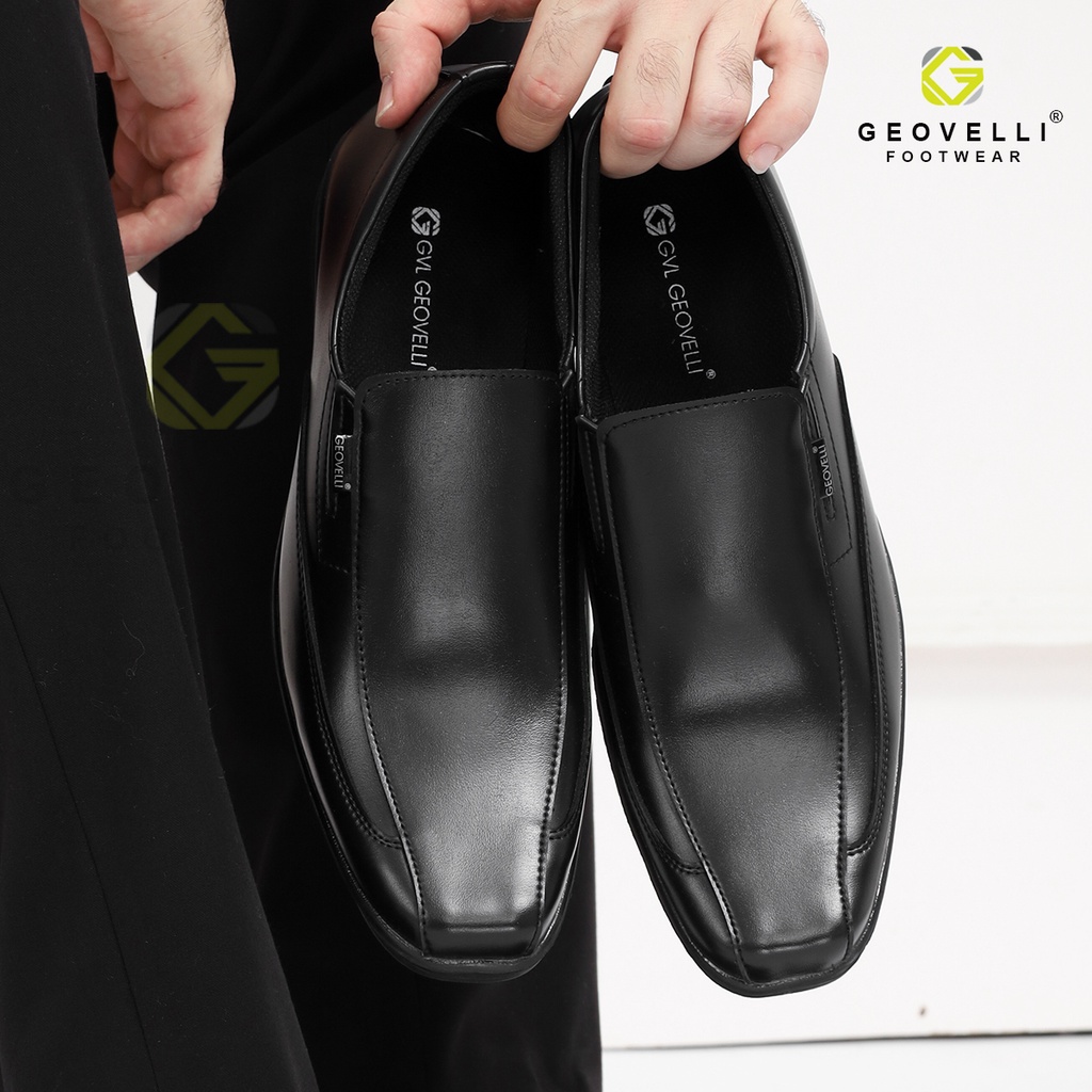 TERMURAH! Sepatu Pria Premium Hitam | Sepatu Pantofel Santai Casual Kerja Kuliah Pria Kerja Kantoran