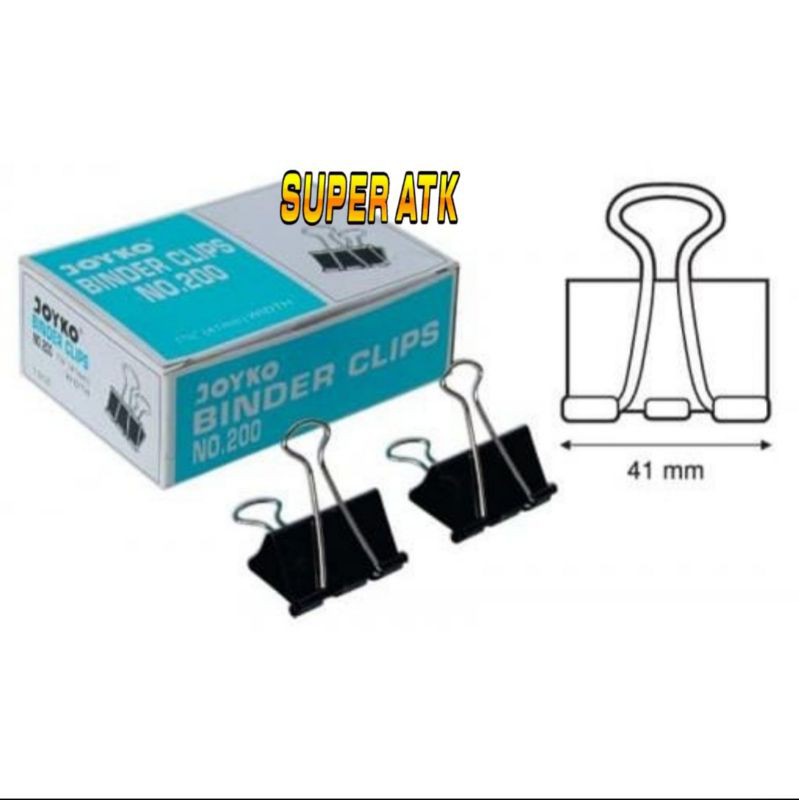 

Binder clip / klip / penjepit kertas Joyko no 200