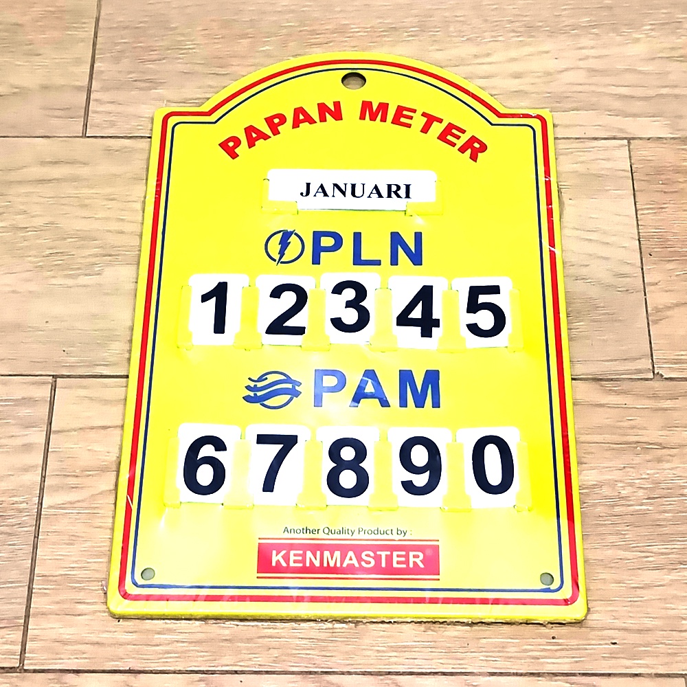 PAPAN METERAN PLN PAM LISTRIK AIR METER