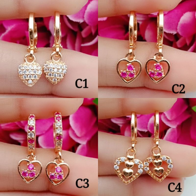 Anting wanita lapis emas model tercantik
