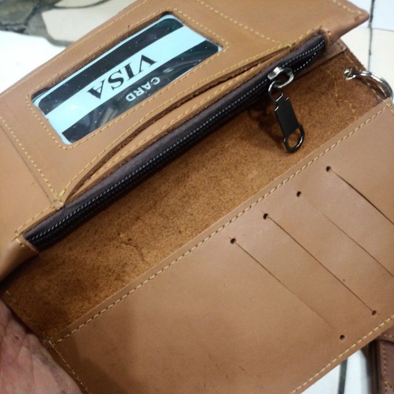 dompet panjang harley davidson full kulit sapi asli