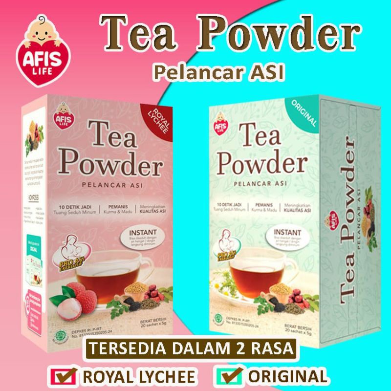 Teh Pelancar Asi Booster 100% Herbal Instant | Afis Life Tea 20 Sachet