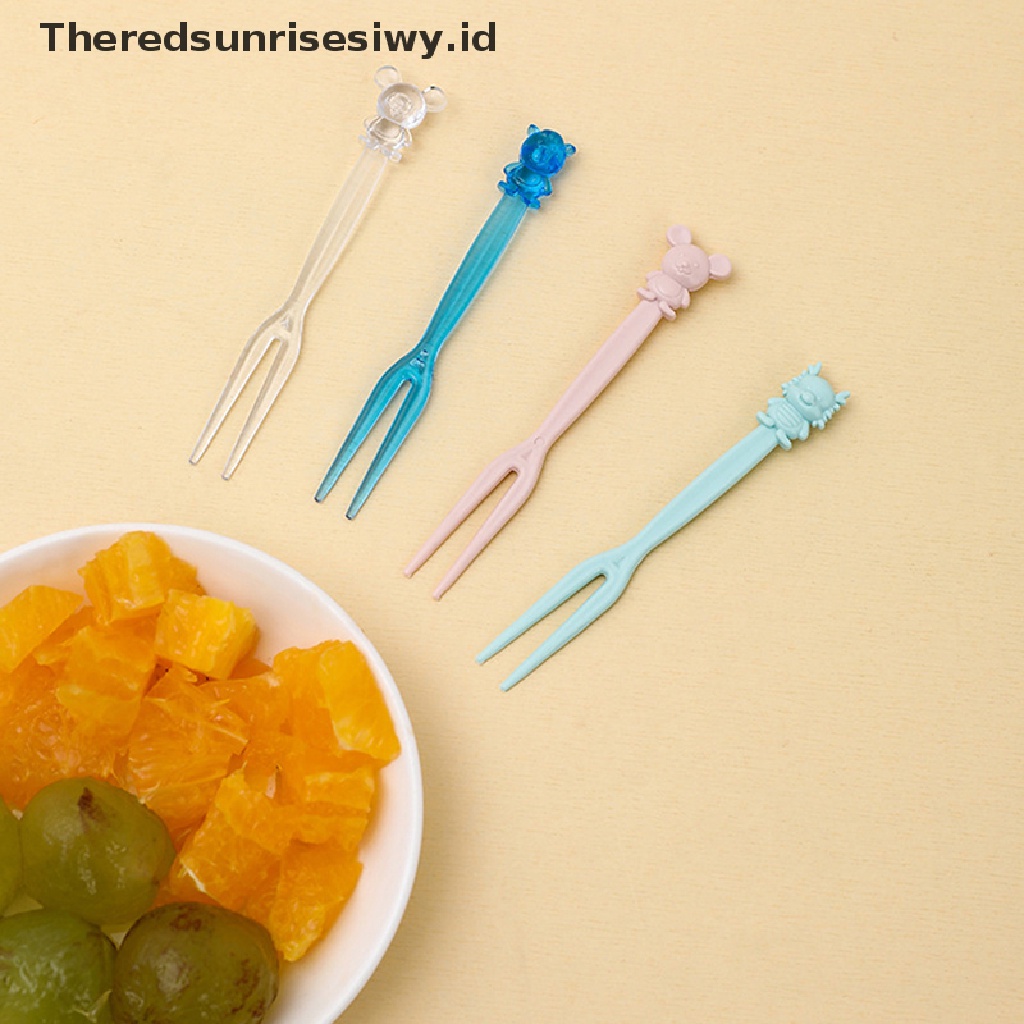 # Alat Pemotong Buah # 50pcs Garpu Tusuk Gigi Dua Sisi Untuk Buah / Snack / Kue / Dessert