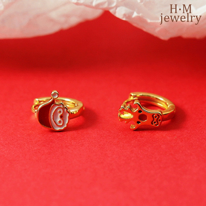 Anting Tusuk Sterling Silver 925 Model Rusa Natal Untuk Wanita