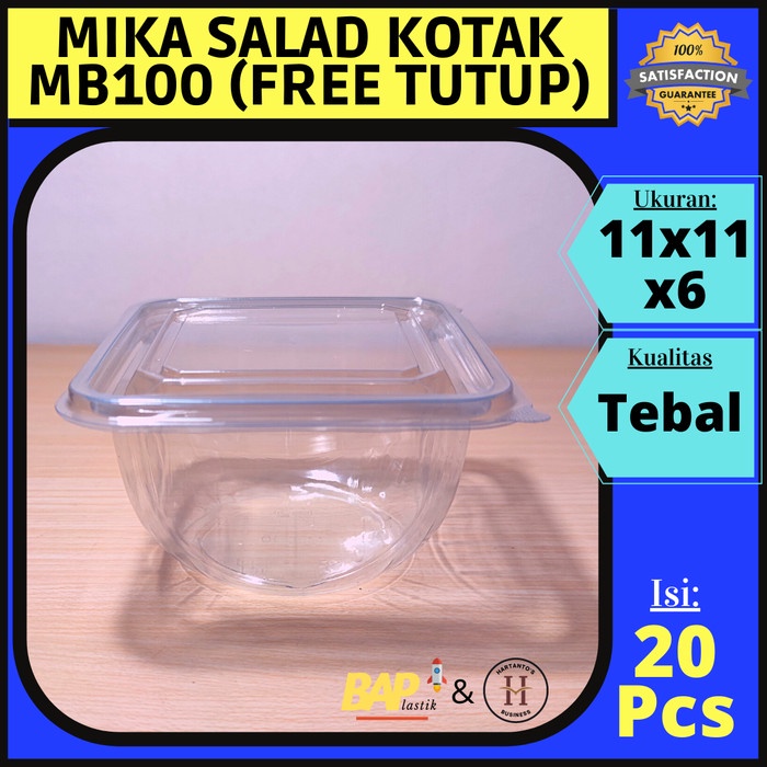 Mika Buah MB100 / Mika Salad Buah Kotak 500ml