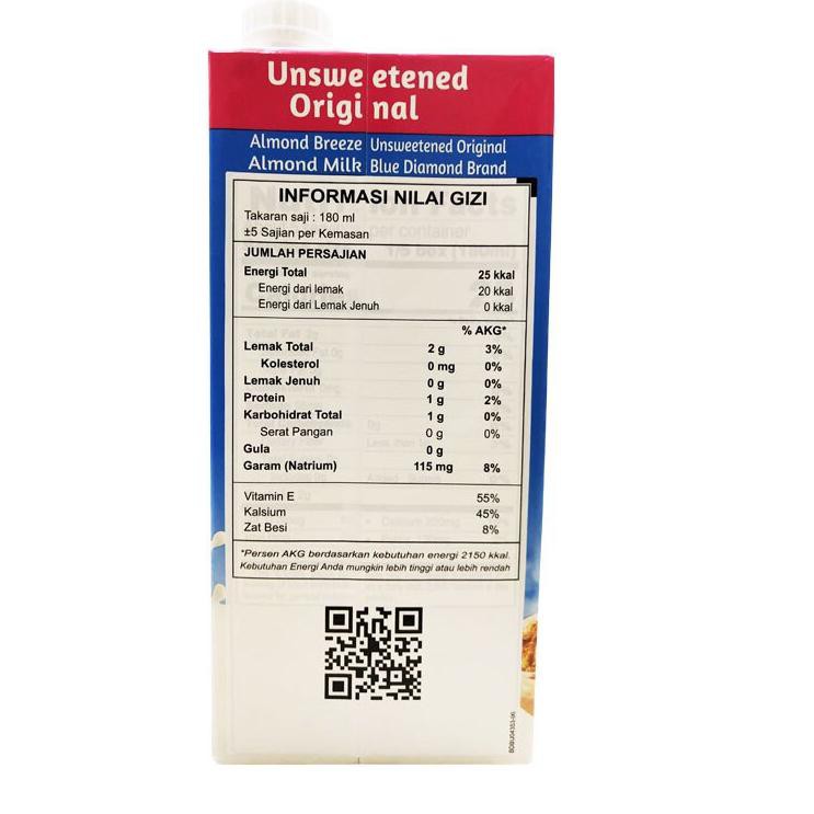 

PROMO TERBARU Blue Diamond Susu Almond Milk Unsweetened Original 946 ml