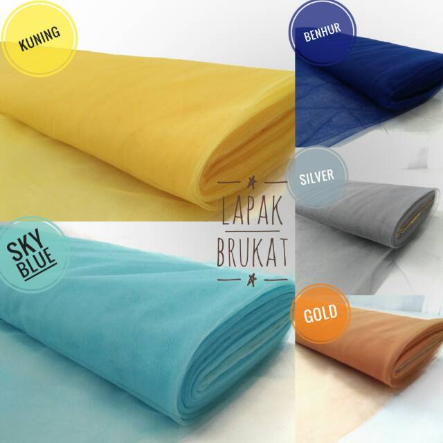 Tulle / tule / tula kaku / keras tile untuk bungkus souvenir,rok tutu dll