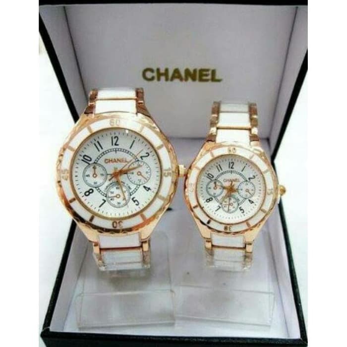 JAM TANGAN COUPLE BEST SELLER JAMTANGAN PRIA WANITA KERAMIK STAINLEES