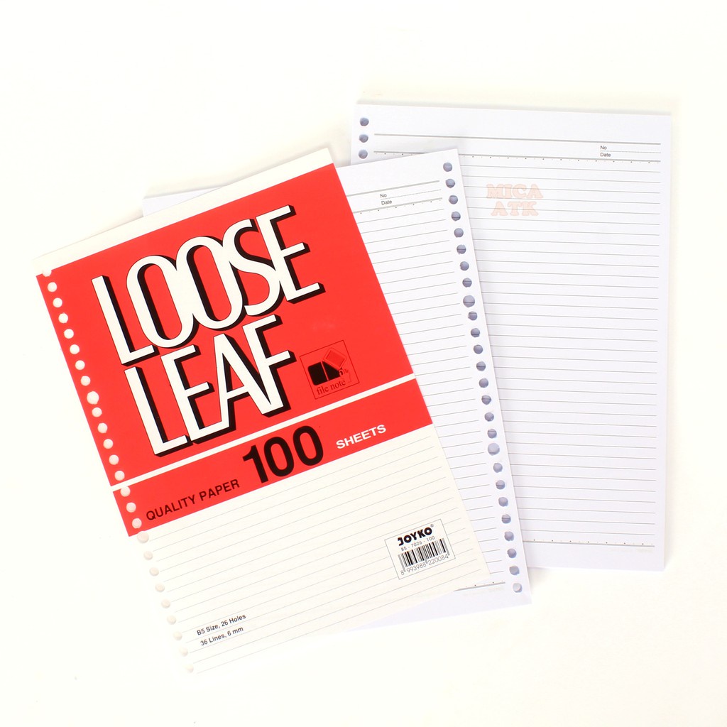 

JOYKO Loose Leaf B5-7026 [ 100 Lembar ]